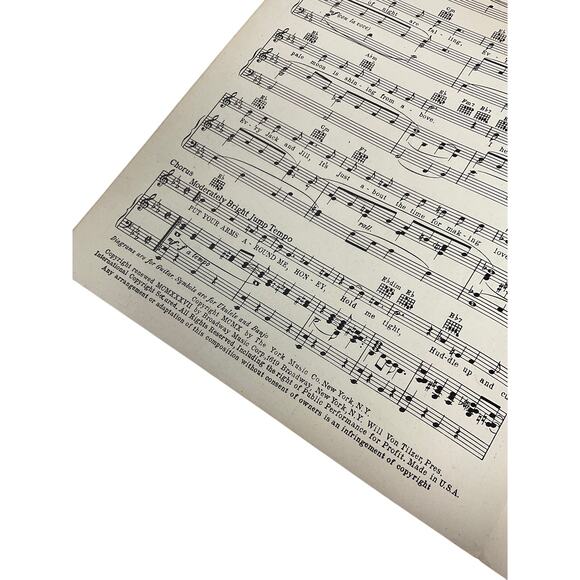 Put Your Arms Around Me Honey Sheet Music Coney Island Betty Grable - Picture 4 of 5